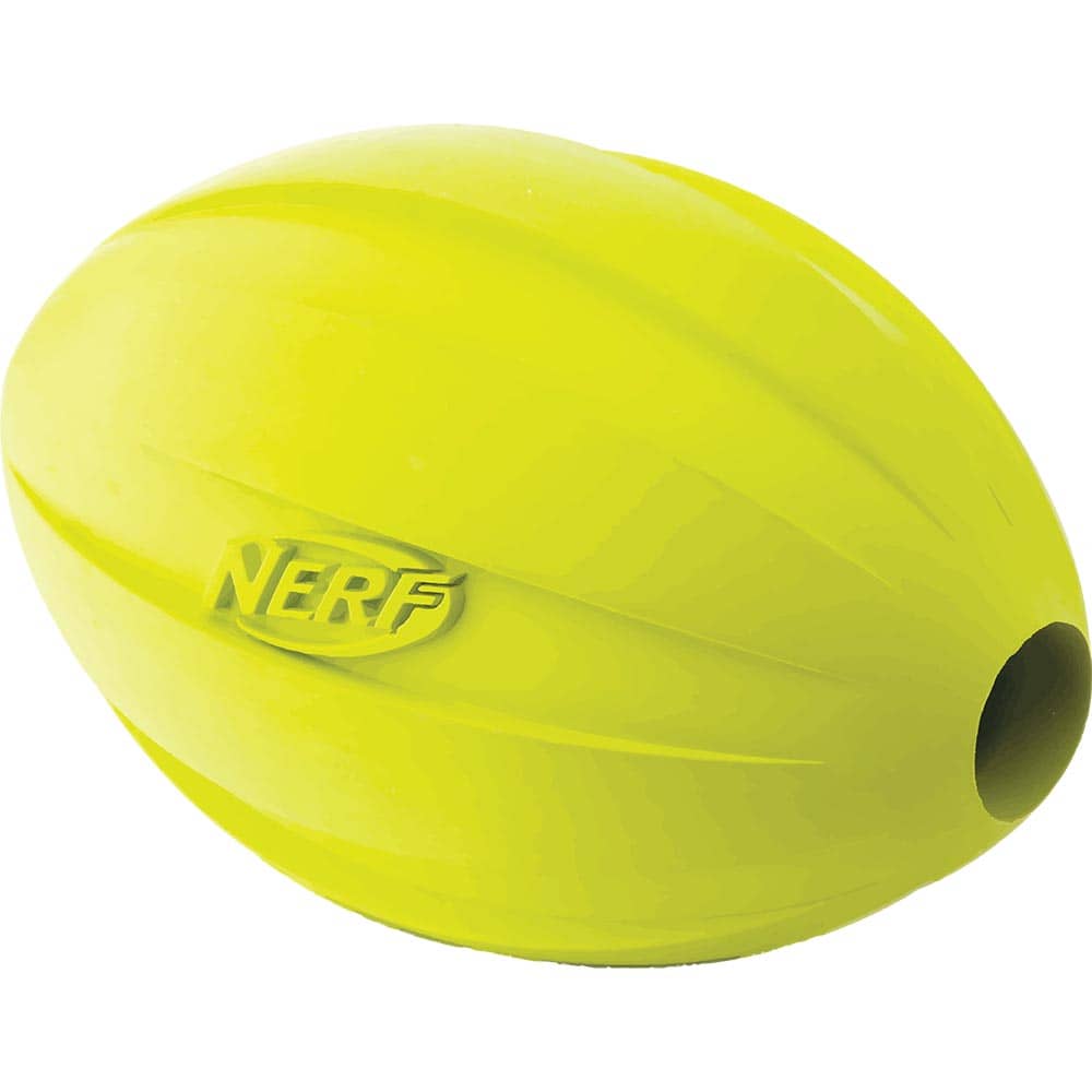 NERF DOG Feeder Football Dog Toy, 2 count 