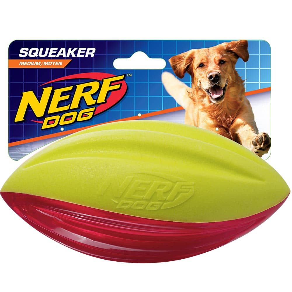 Nerf Dog TPR Foam Squeak Football