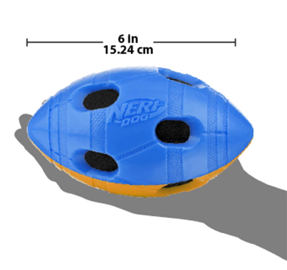 Nerf Dog MEDIUM TPR Crunch BASH Football - 2 COLOR - Nerf Dog Toys