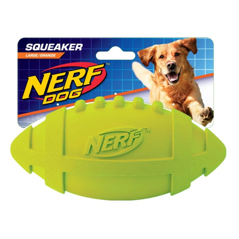 Nerf Dog MEDIUM Rubber Football Nerf Dog Toys